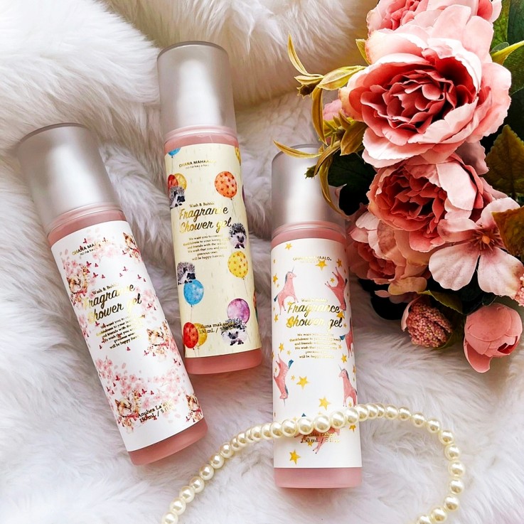 OHANA MAHAALO 貓戲春櫻 粉香泡泡沐浴露150ml安摩兒