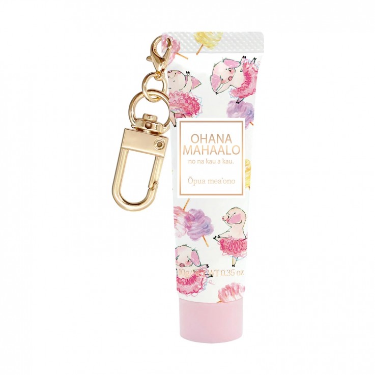 OHANA MAHAALO珍豬粉櫻十時香隨限定護手霜吊飾10g安摩兒