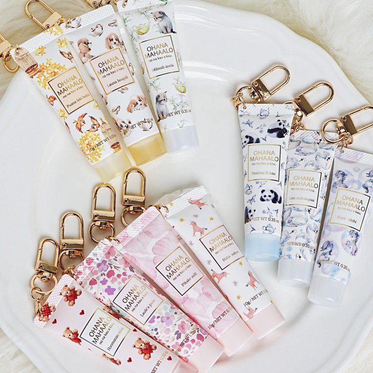 OHANA MAHAALO小貓茉莉十時香隨限定護手霜吊飾10g安摩兒