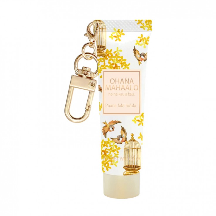 OHANA MAHAALO歡心雀悅 十時香隨限定護手霜吊飾10g安摩兒